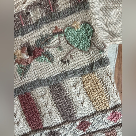 Hand Knit Cottagecore Sweater - Picture 5 of 9